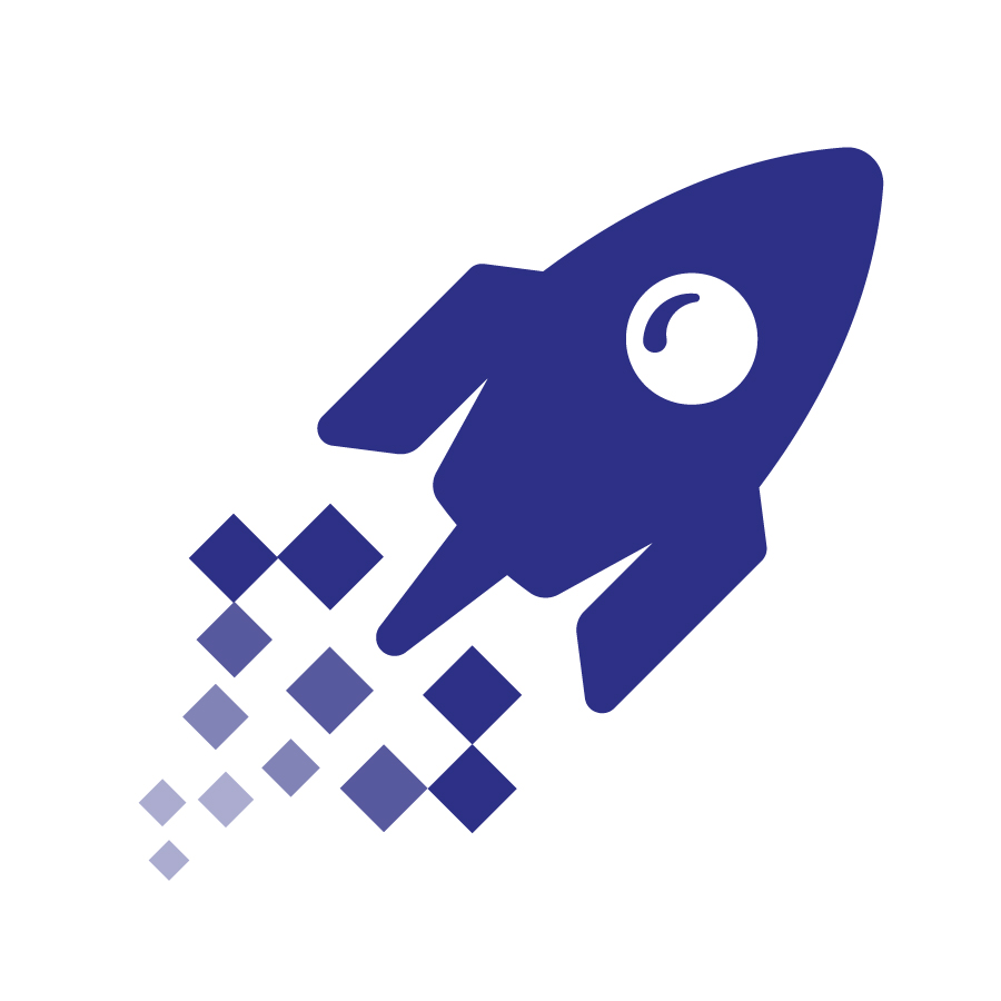 Pixel Rocket logo design by logo designer SAMPLE for your inspiration and for the worlds largest logo competition