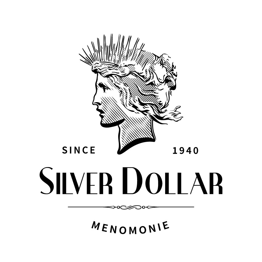 The Silver Dollar logo design by logo designer Spiegel Design Co. for your inspiration and for the worlds largest logo competition