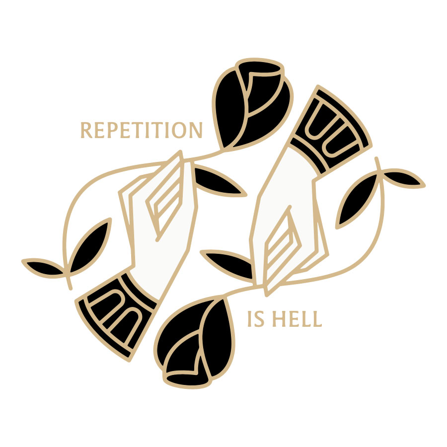 Repetition Is Hell logo design by logo designer Eric W Lee Design for your inspiration and for the worlds largest logo competition