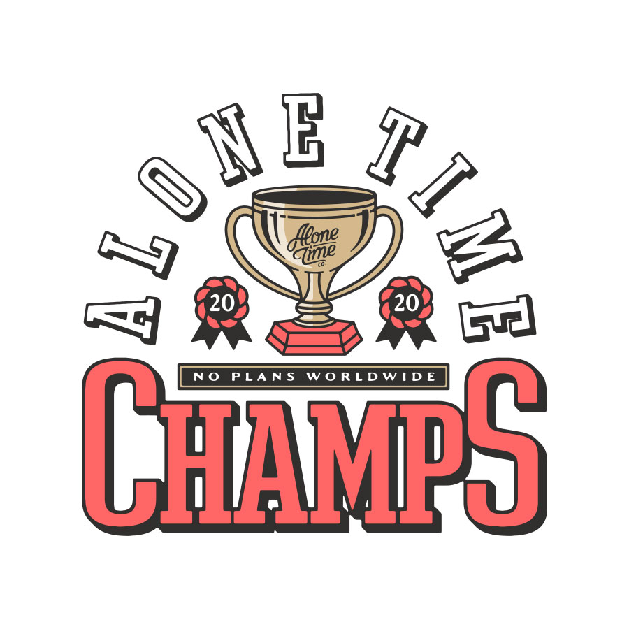 Alone Time Champs logo design by logo designer Eric W Lee Design for your inspiration and for the worlds largest logo competition