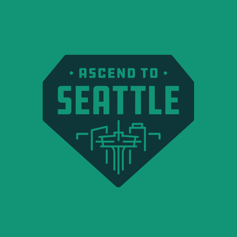 Ascend to Seattle logo design by logo designer Nick DeVore Graphic Design Etc. for your inspiration and for the worlds largest logo competition