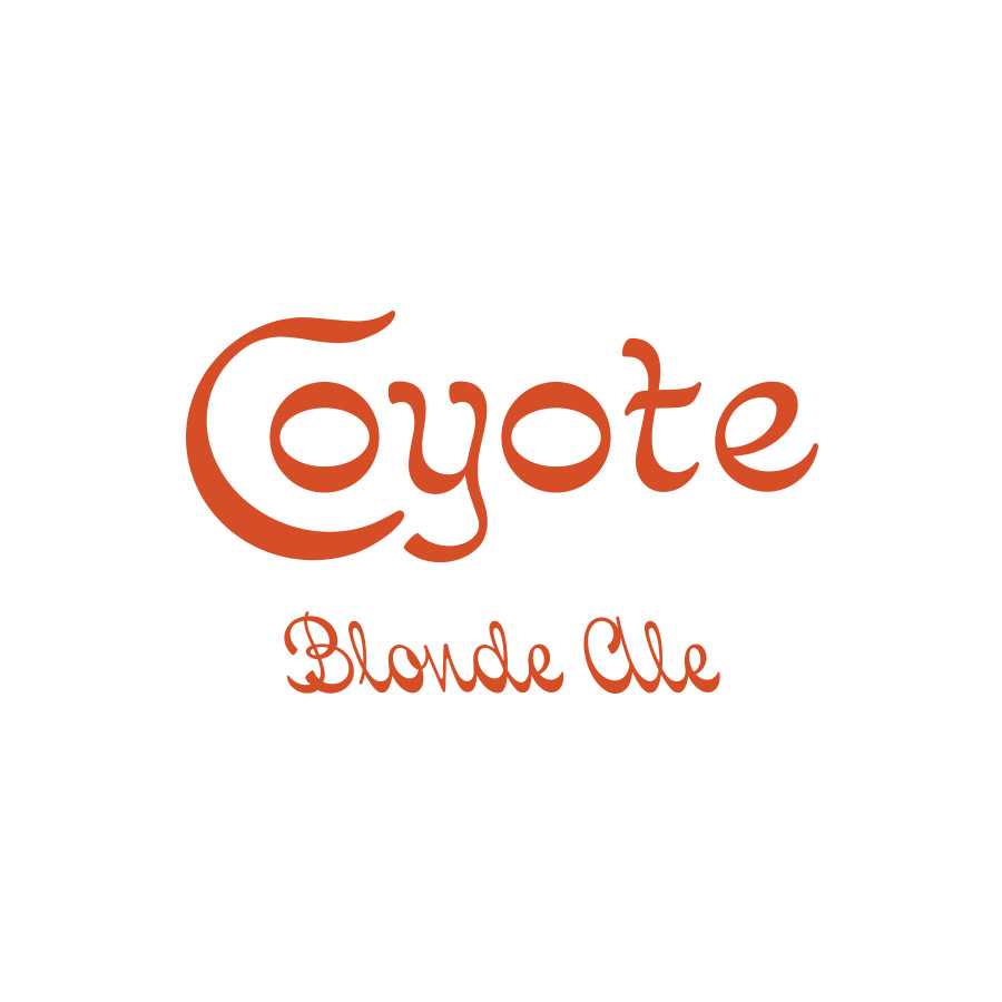 Coyote Blonde Ale logo design by logo designer Joshua Minnich for your inspiration and for the worlds largest logo competition
