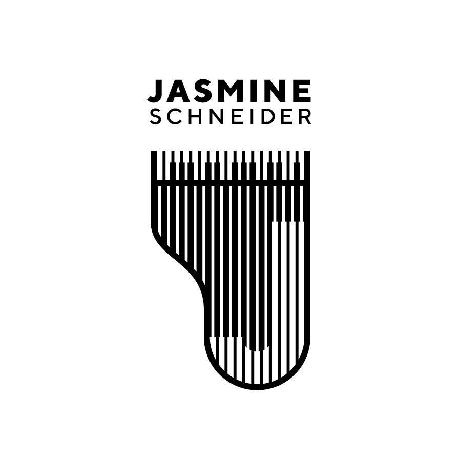 Jasmine Schneider Pianist logo design by logo designer Filip with F - Graphic Design for your inspiration and for the worlds largest logo competition