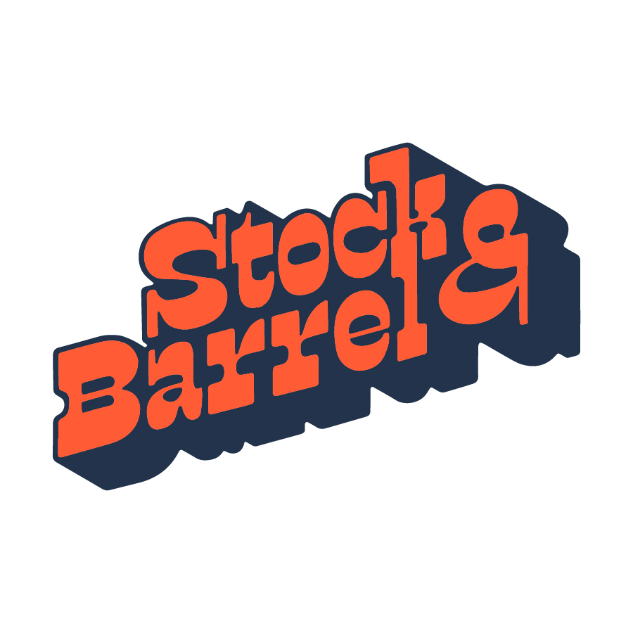 Stock & Barrel Lettering logo design by logo designer Finletter Creative for your inspiration and for the worlds largest logo competition