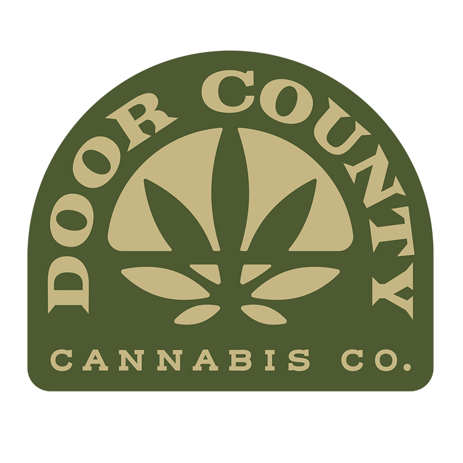 Door County Cannabis Company - 2-color Badge logo design by logo designer Jorel Dray Design for your inspiration and for the worlds largest logo competition
