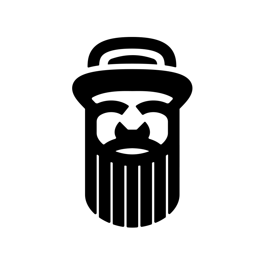 Man with Beard and Hat Icon logo design by logo designer Jorel Dray Design for your inspiration and for the worlds largest logo competition