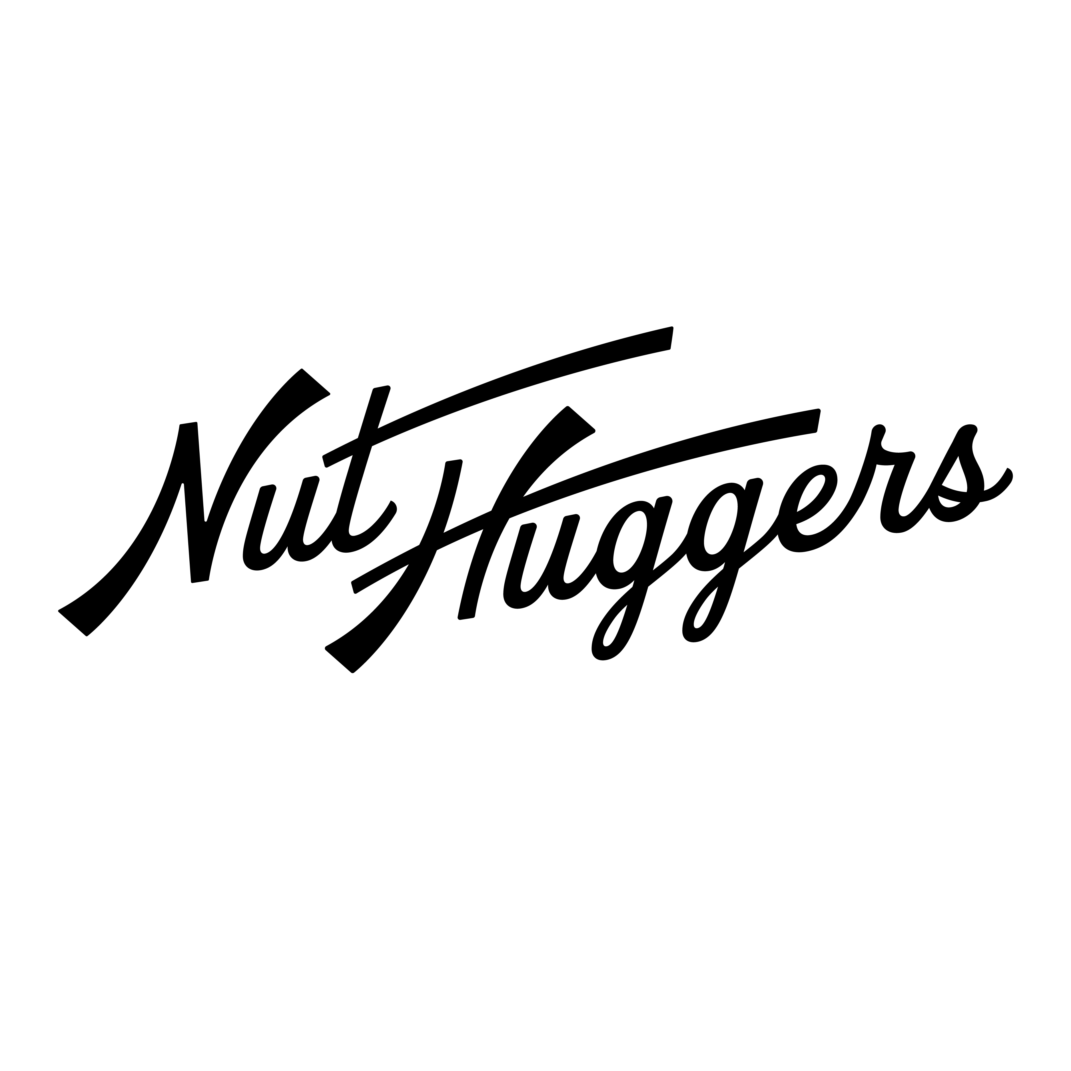 Nut Hugger Script  logo design by logo designer Brethren Design Co. for your inspiration and for the worlds largest logo competition