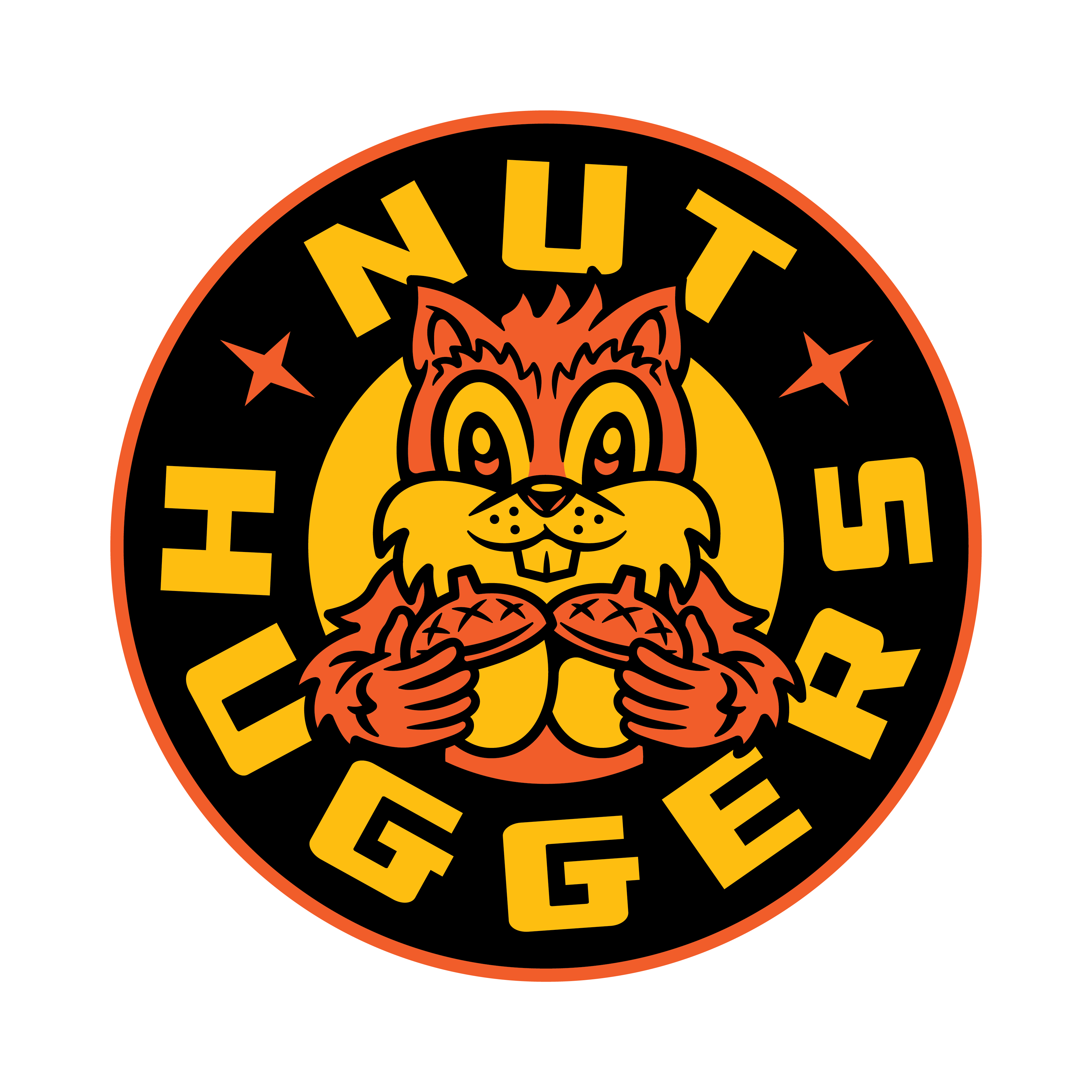 Nut Huggers Badge logo design by logo designer Brethren Design Co. for your inspiration and for the worlds largest logo competition