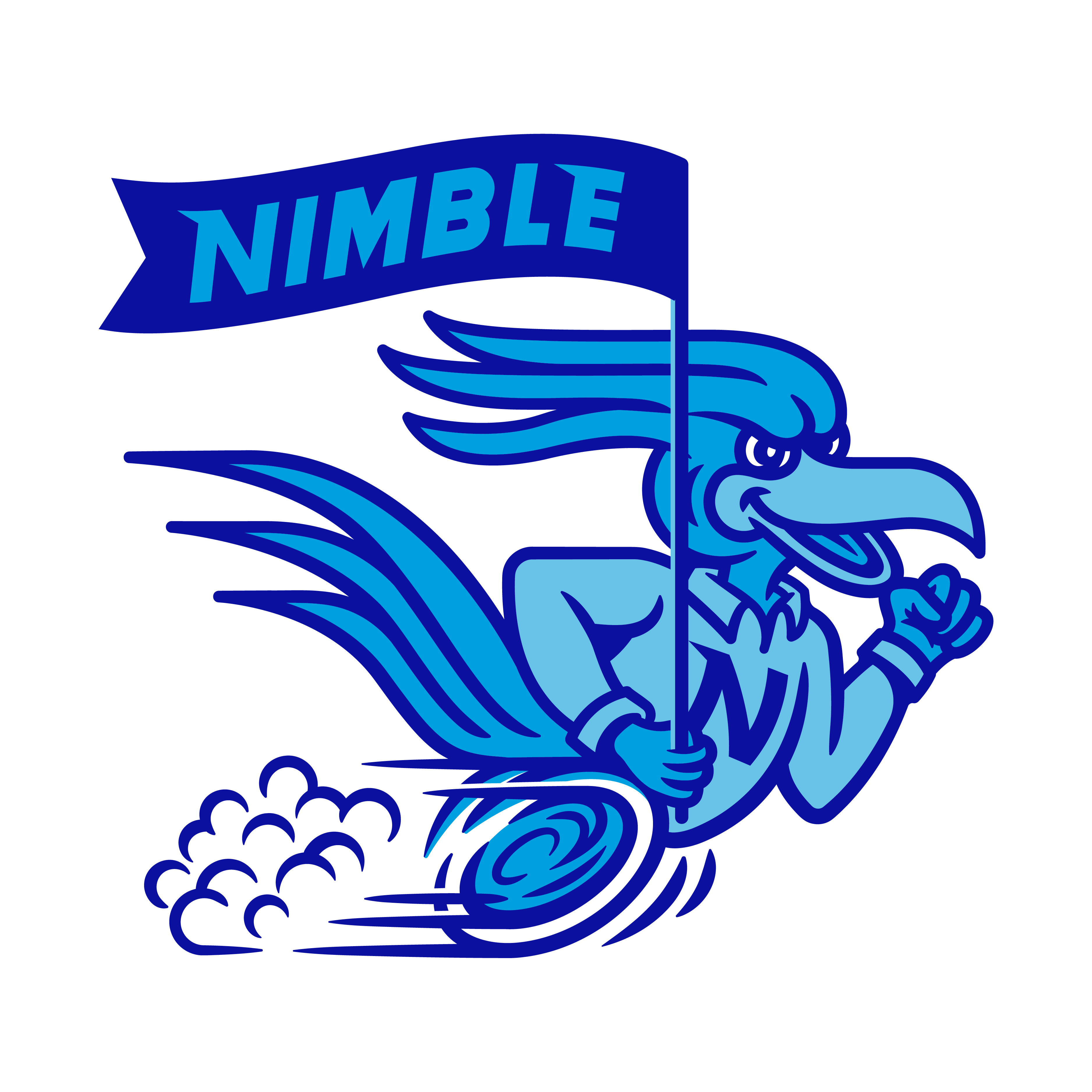 Nimble - Mascot Logo logo design by logo designer Brethren Design Co. for your inspiration and for the worlds largest logo competition