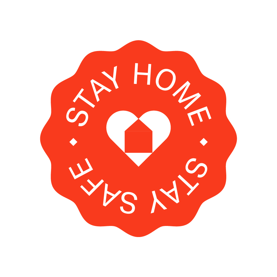 Stay Home Stay Safe logo design by logo designer Rich Hinds for your inspiration and for the worlds largest logo competition