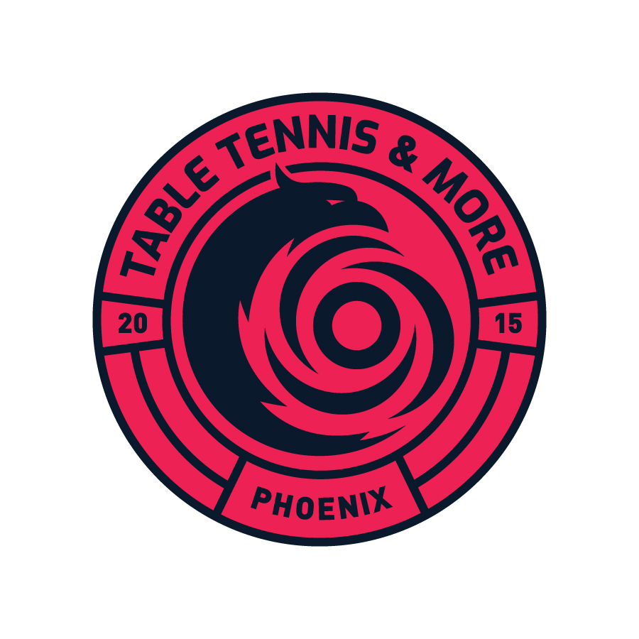 Table Tennis & More - Phoenix logo design by logo designer Vanja Franjic for your inspiration and for the worlds largest logo competition