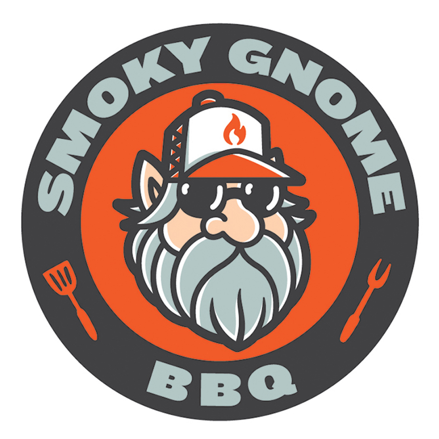 Smoky Gnome BBQ logo design by logo designer NittyGritty Brands for your inspiration and for the worlds largest logo competition
