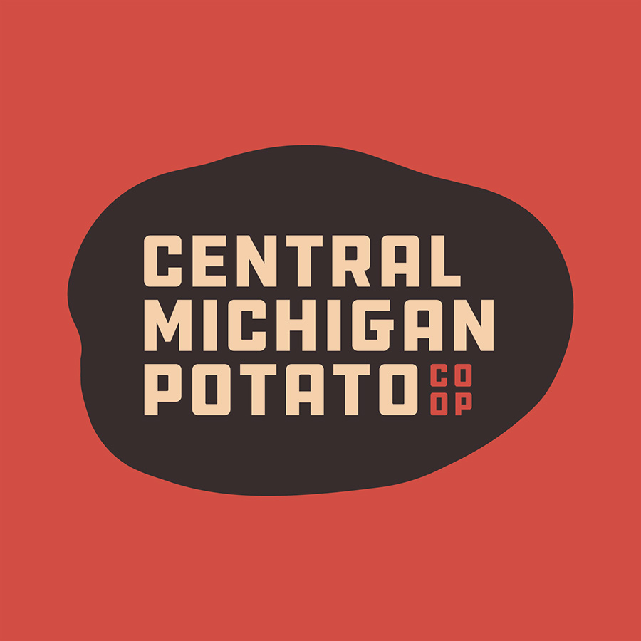 Central Michigan Potato logo design by logo designer Derek Mohr for your inspiration and for the worlds largest logo competition