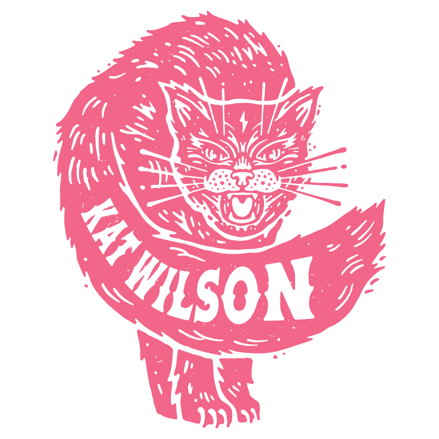 Kat Wilson logo design by logo designer Ryan Mahoney for your inspiration and for the worlds largest logo competition