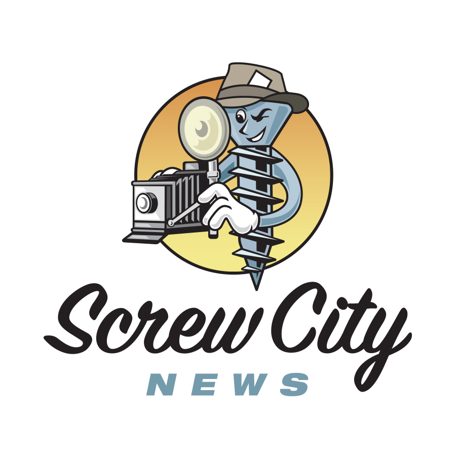 Screw City News logo design by logo designer David Terry Design for your inspiration and for the worlds largest logo competition