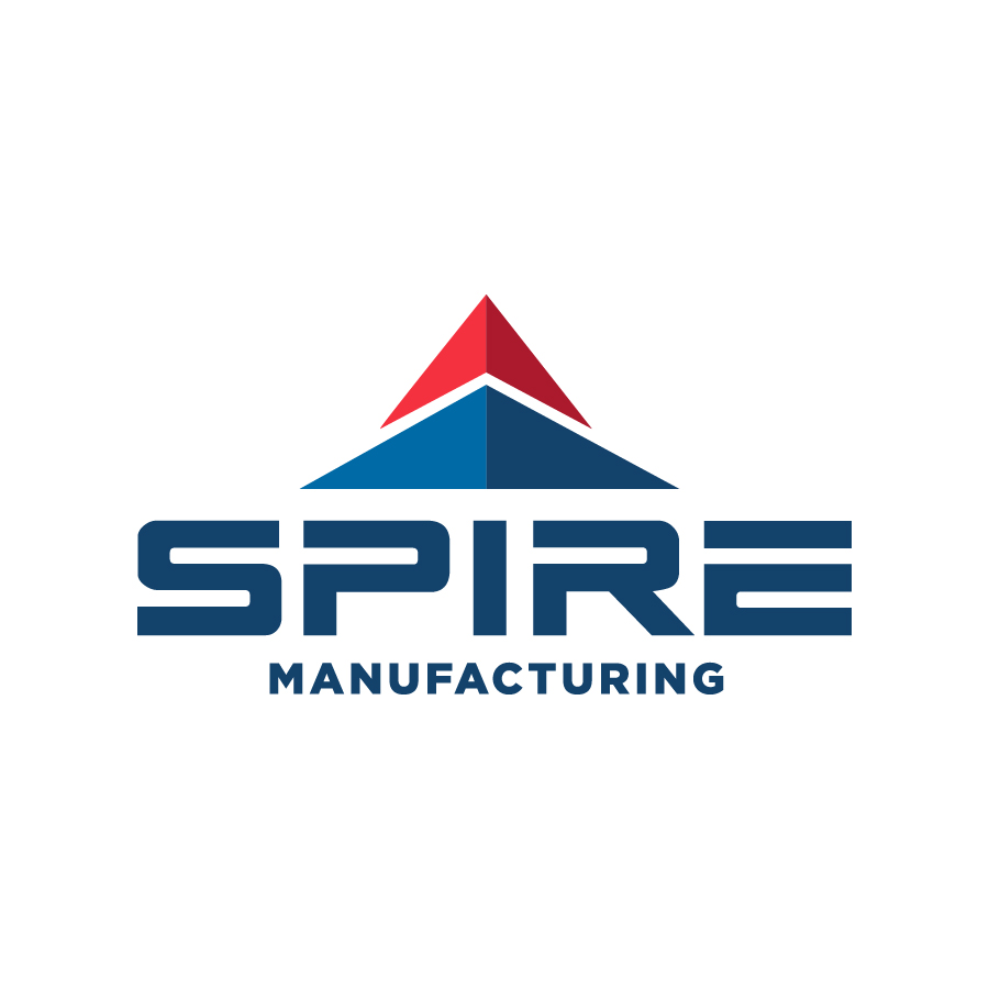 SPIRE Manufacturing logo design by logo designer Bluebird Branding for your inspiration and for the worlds largest logo competition