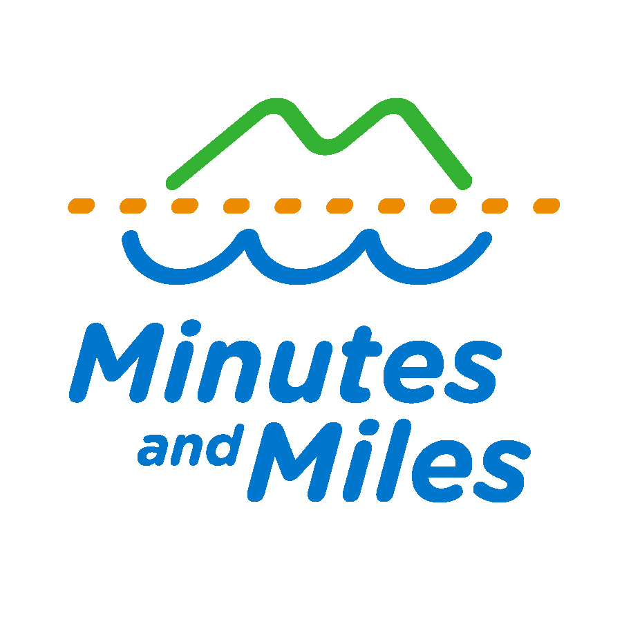 Minutes and Miles logo design by logo designer Bluebird Branding for your inspiration and for the worlds largest logo competition