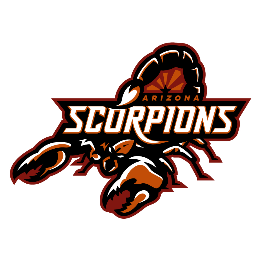 Arizona Scorpions logo design by logo designer Matt Doyle Design for your inspiration and for the worlds largest logo competition