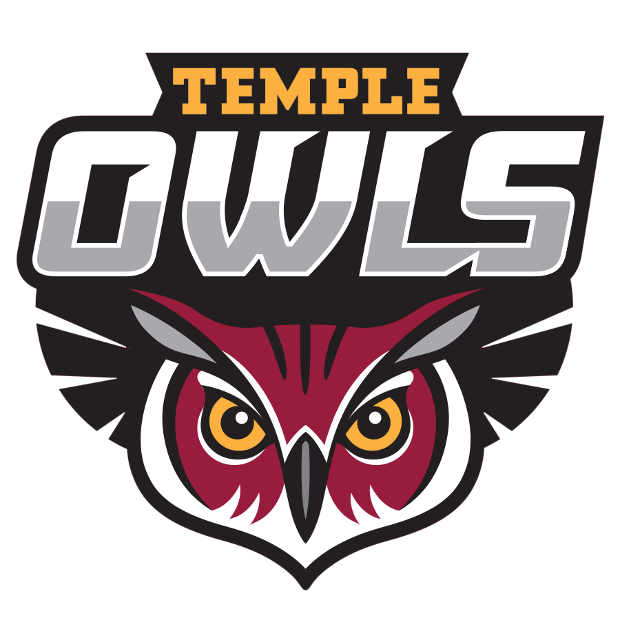 Temple Owls logo design by logo designer Kevin Crotty Creative for your inspiration and for the worlds largest logo competition