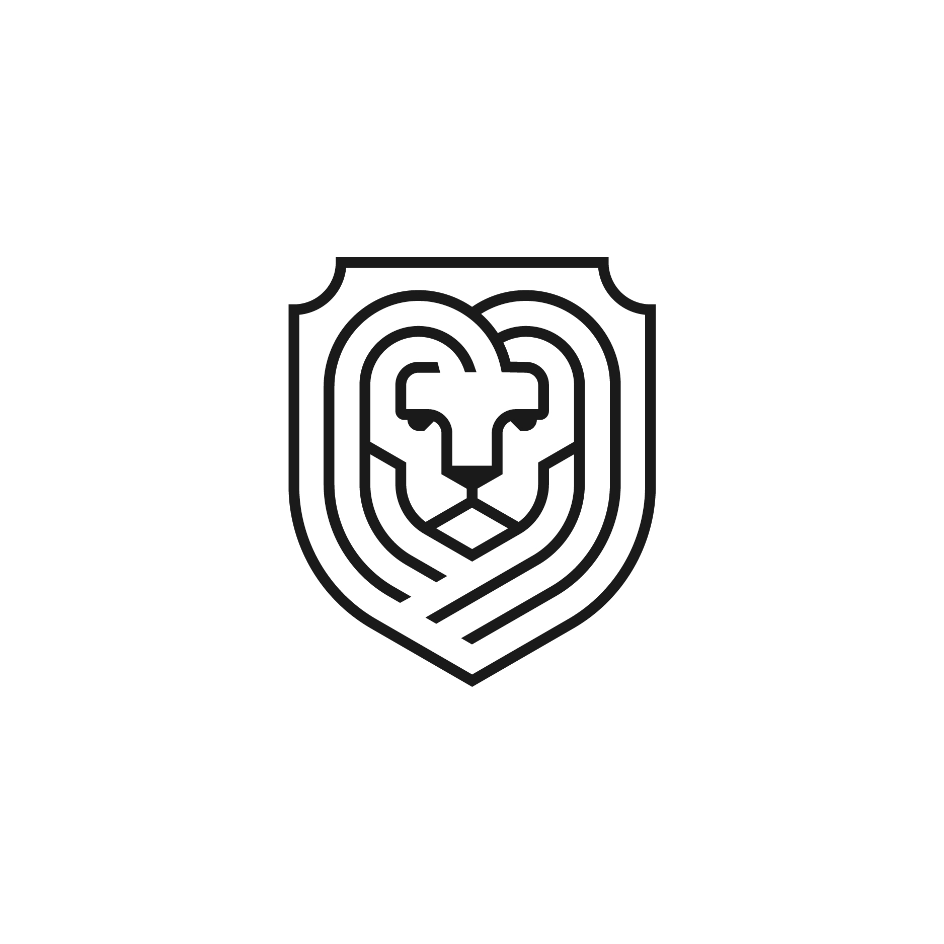 Lion Crest logo design by logo designer Dimitrije Mikovic for your inspiration and for the worlds largest logo competition