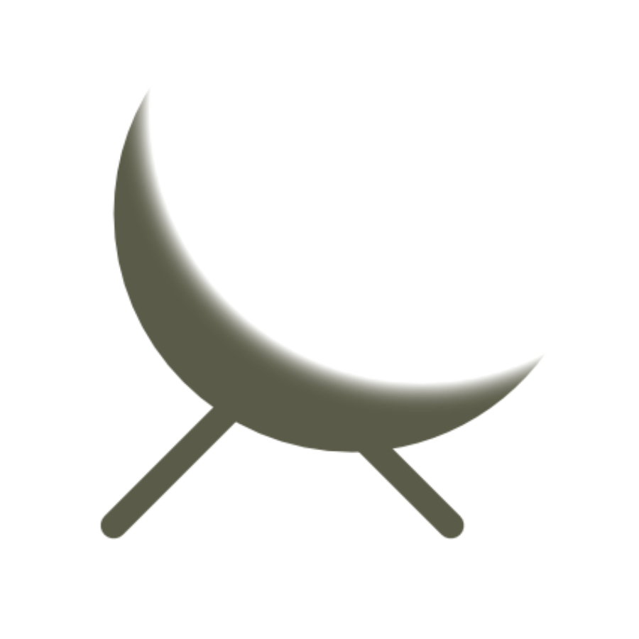 Moon and lounge chair logo design by logo designer Gaetano Vella for your inspiration and for the worlds largest logo competition