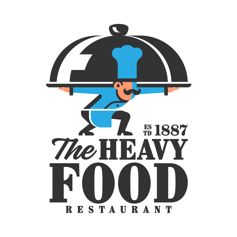 Heavy Food 1887 logo design by logo designer Joao Augusto for your inspiration and for the worlds largest logo competition