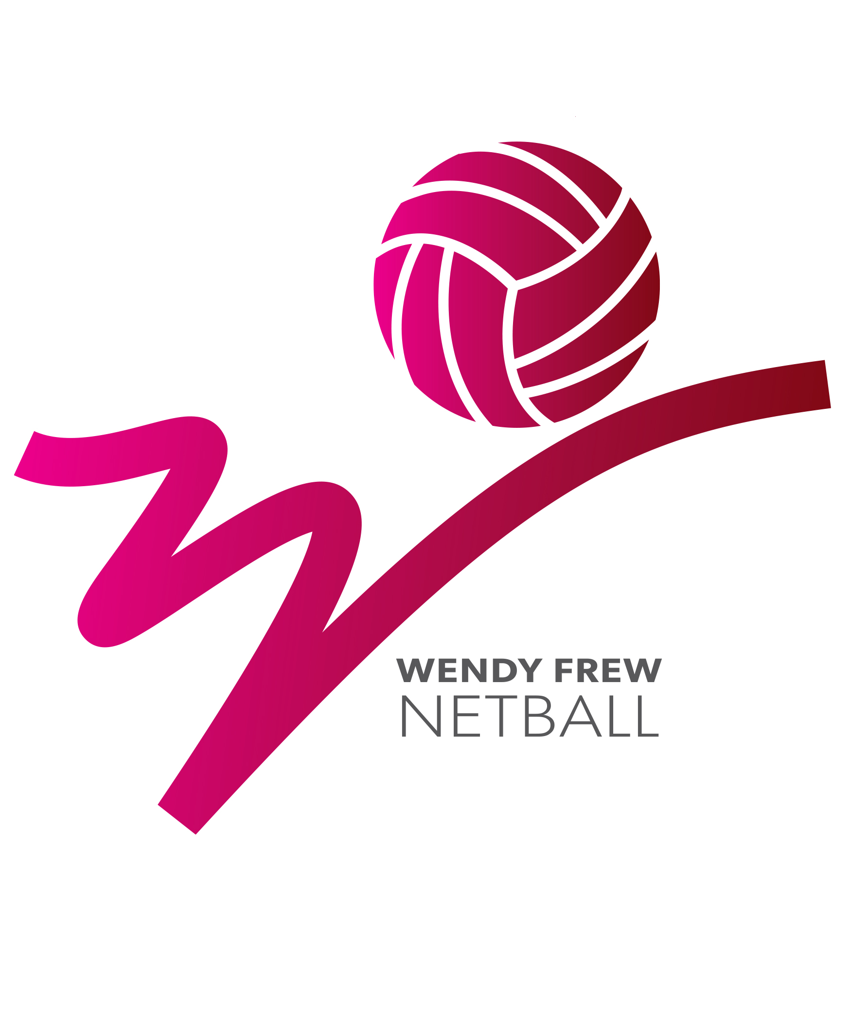 Wendy Frew Netball  logo design by logo designer Yellow Pencil Brand Sharpening for your inspiration and for the worlds largest logo competition