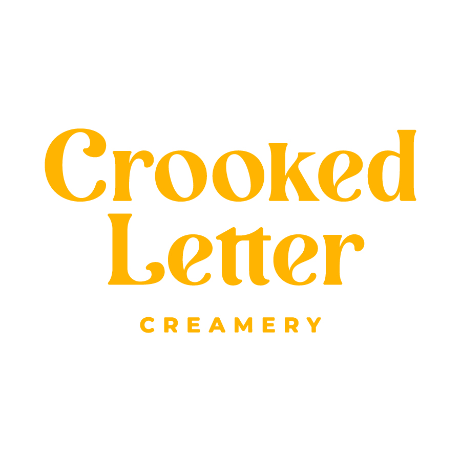 Crooked Letter Creamery logo design by logo designer Cameron Maher for your inspiration and for the worlds largest logo competition