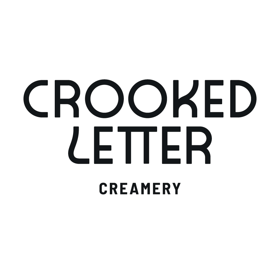 Crooked Letter Creamery logo design by logo designer Cameron Maher for your inspiration and for the worlds largest logo competition