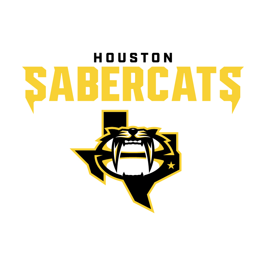 Houston Sabercats Concept logo design by logo designer Design Shark for your inspiration and for the worlds largest logo competition