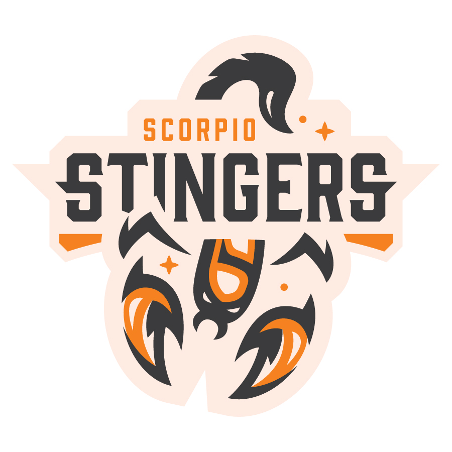 Scorpio Stingers logo design by logo designer Design Shark for your inspiration and for the worlds largest logo competition