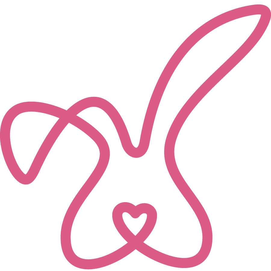 Love Bunny logo design by logo designer LazarBogicevic for your inspiration and for the worlds largest logo competition