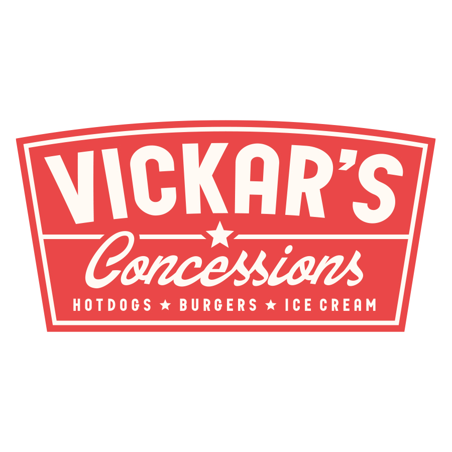 Vickars Concessions - Logo Concept logo design by logo designer Michael Lindsey for your inspiration and for the worlds largest logo competition