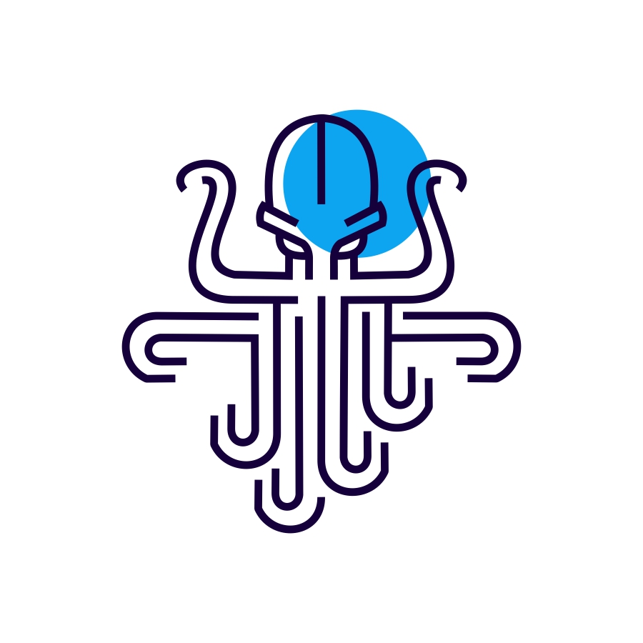 Octopus Maze Logo logo design by logo designer UNOM design for your inspiration and for the worlds largest logo competition