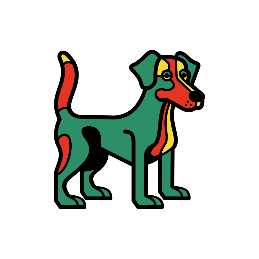 Surrealist Dog Logo logo design by logo designer UNOM design for your inspiration and for the worlds largest logo competition