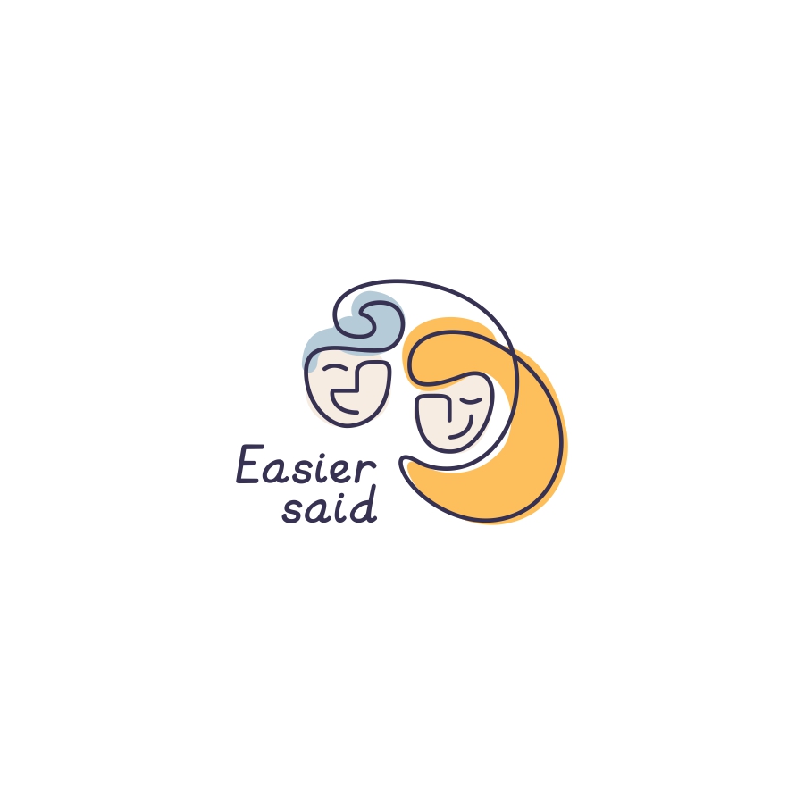 Easier said logo design by logo designer miranchukova for your inspiration and for the worlds largest logo competition