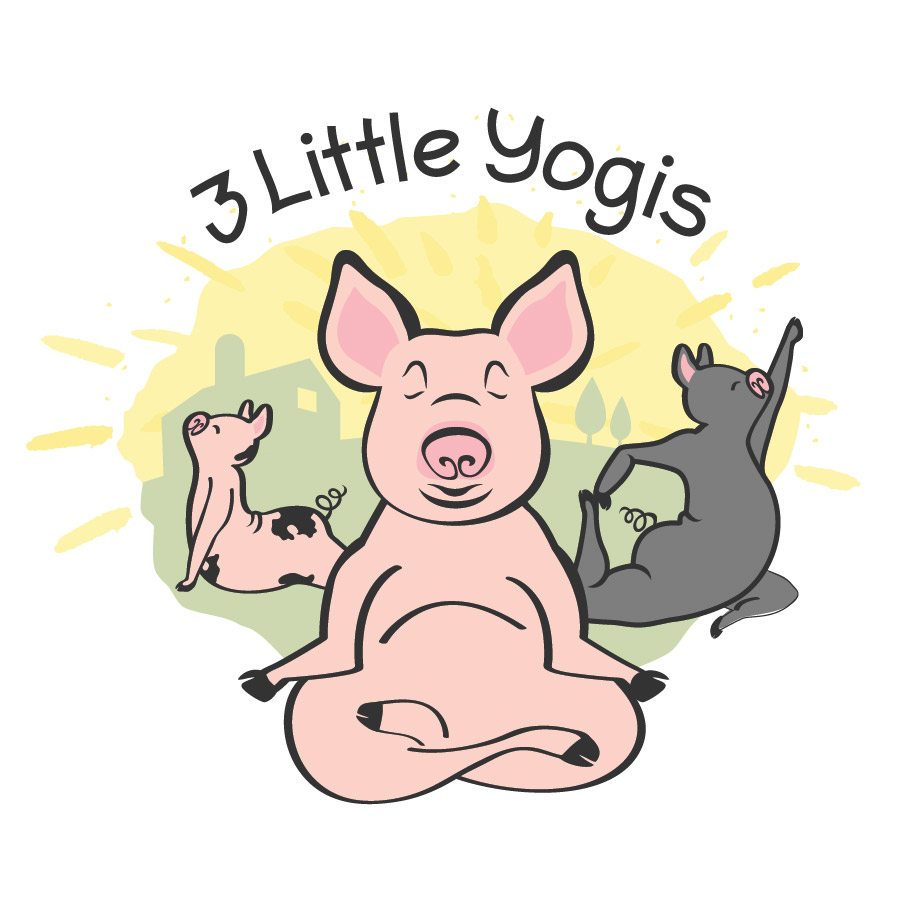 3 Little Yogis logo design by logo designer nmillercreative.com for your inspiration and for the worlds largest logo competition