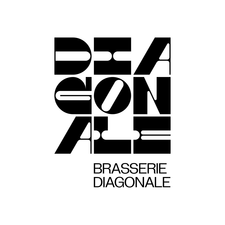 Brasserie Diagonale logo design by logo designer Brand Brothers for your inspiration and for the worlds largest logo competition