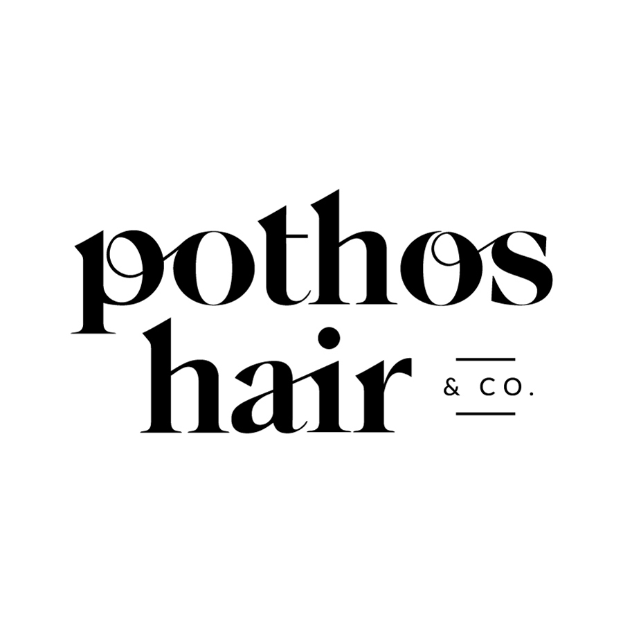 Pothos Hair & Co. logo design by logo designer Jenny Tod Creative for your inspiration and for the worlds largest logo competition