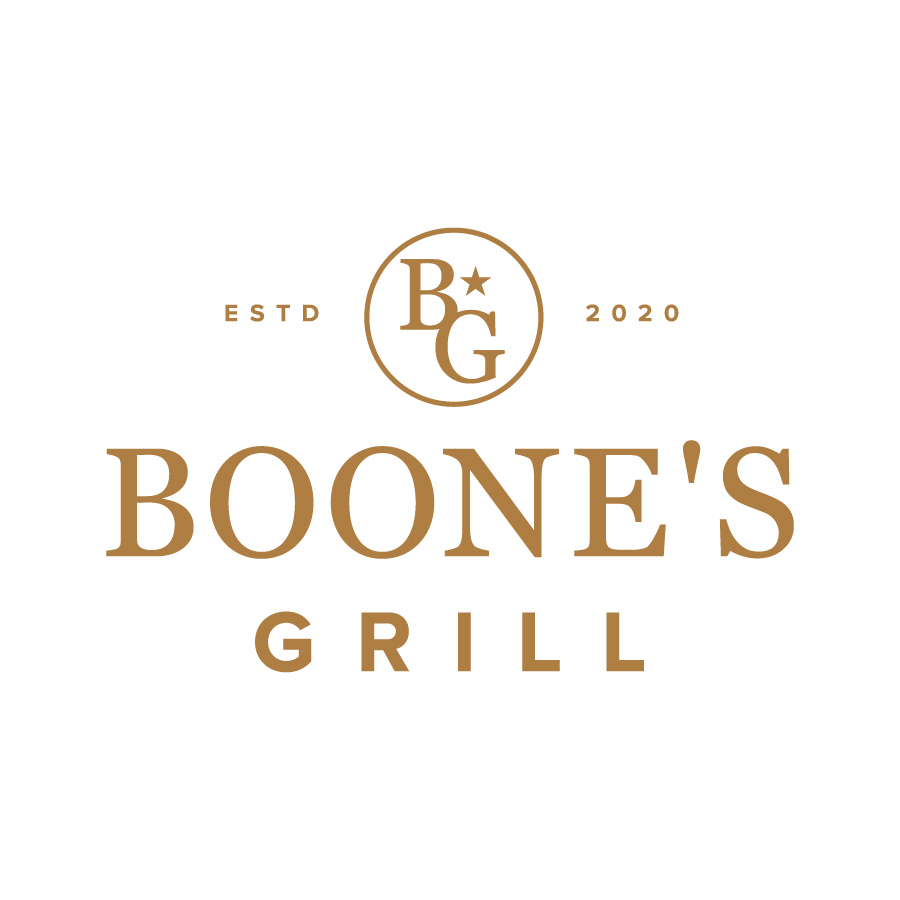 Boone's Grill Primary Logo logo design by logo designer Katie Connolly Creative for your inspiration and for the worlds largest logo competition