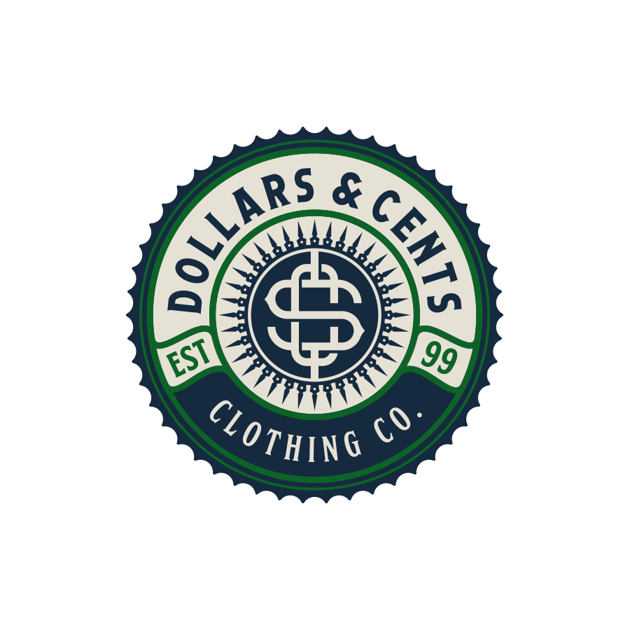 DOLLARS_&_CENTS_BADGE logo design by logo designer GERMAN ANDRES RODRIGUEZ for your inspiration and for the worlds largest logo competition