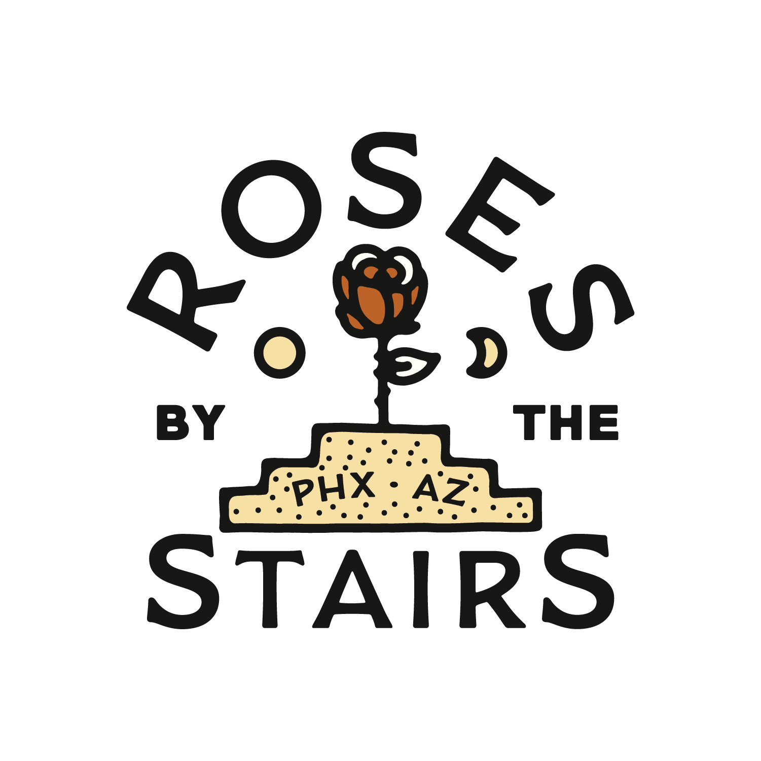 Roses by the Stairs logo design by logo designer Cactus Country for your inspiration and for the worlds largest logo competition