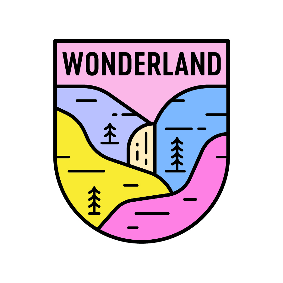 Wonderland logo design by logo designer Fell for your inspiration and for the worlds largest logo competition