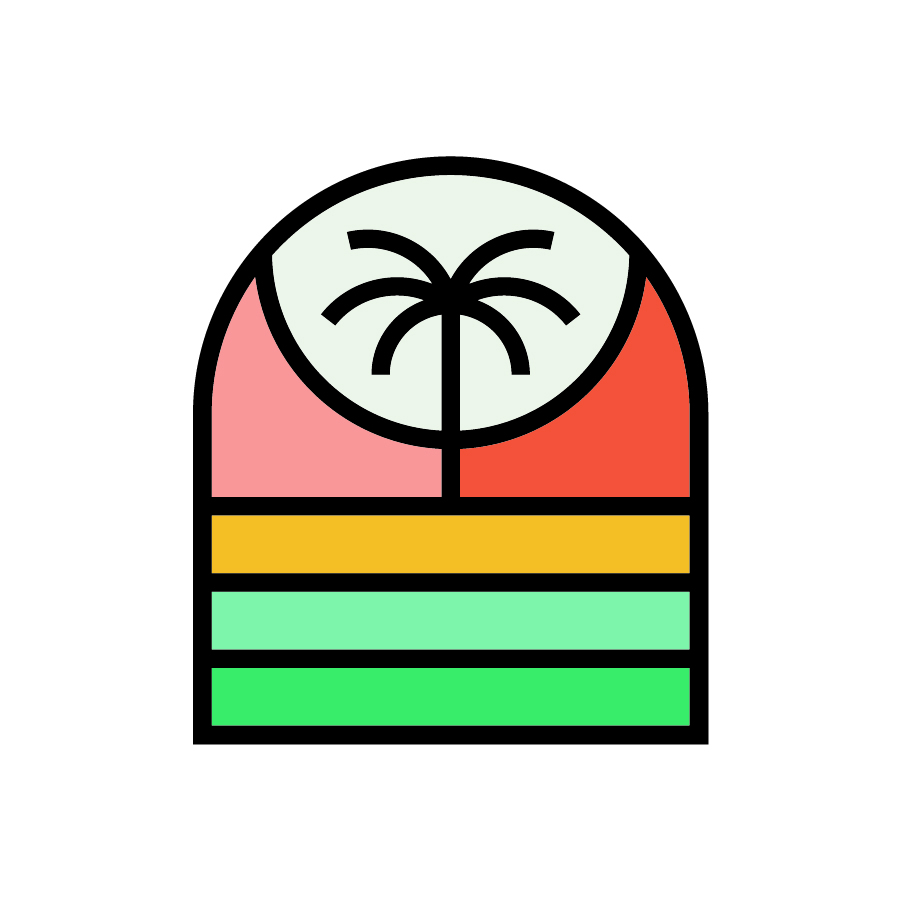 Palm Sun logo design by logo designer Fell for your inspiration and for the worlds largest logo competition