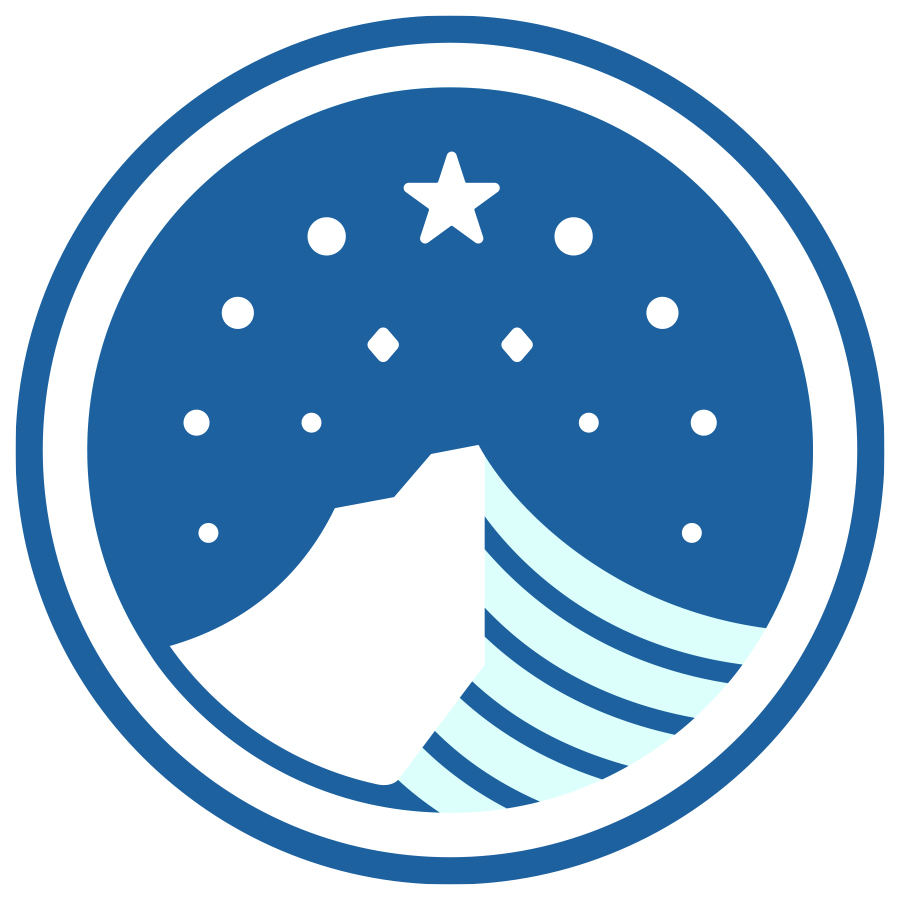 Mountain and Stars logo design by logo designer QRS Creative for your inspiration and for the worlds largest logo competition