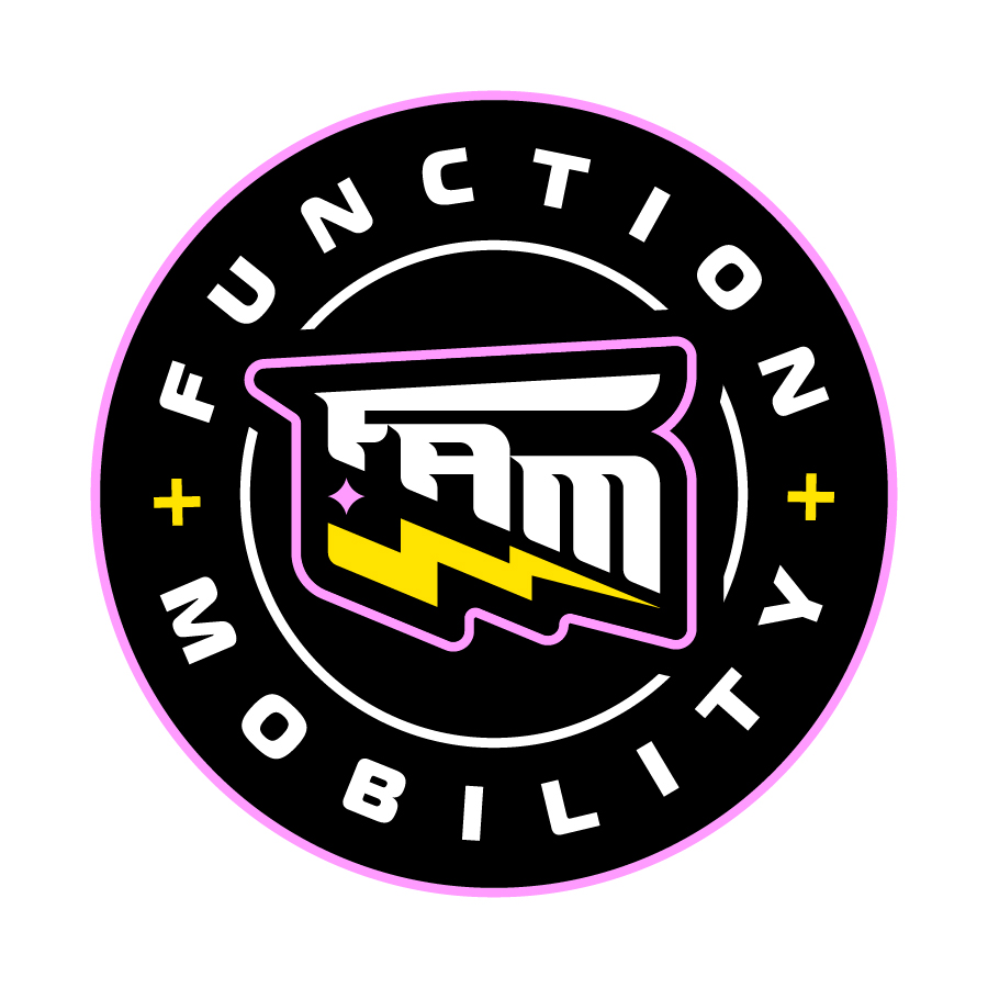 Function and Mobility Badge logo design by logo designer Destin Williams for your inspiration and for the worlds largest logo competition