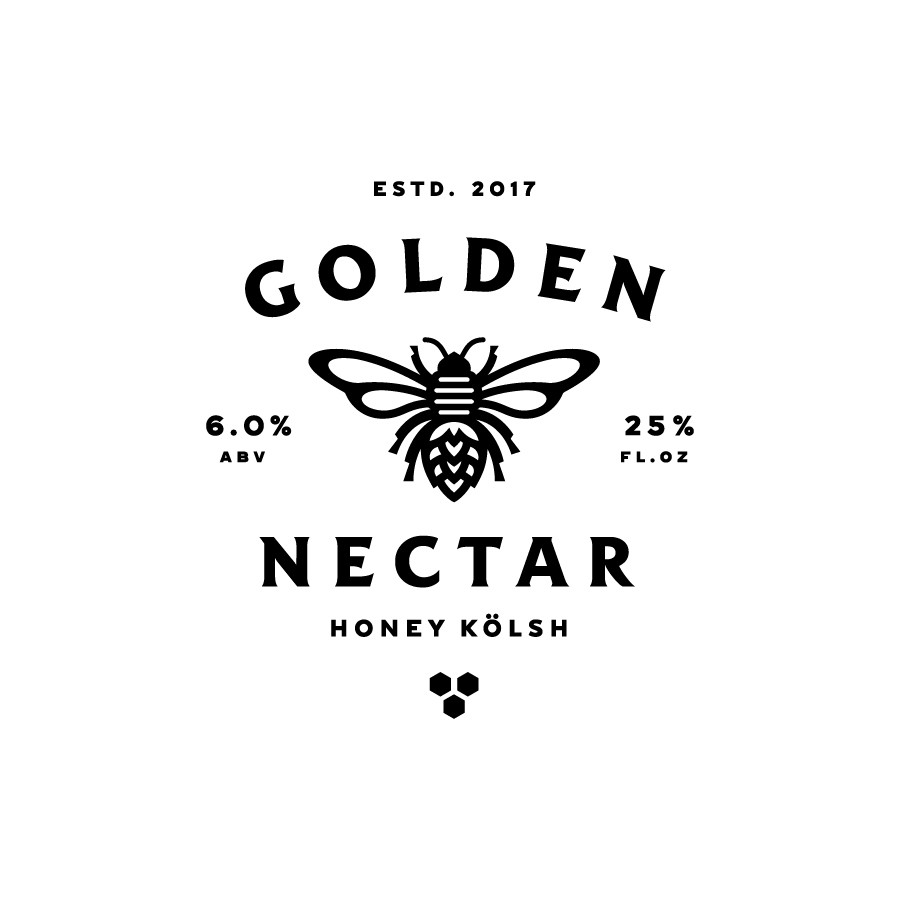 Golden Nectar logo design by logo designer Caldwell for your inspiration and for the worlds largest logo competition