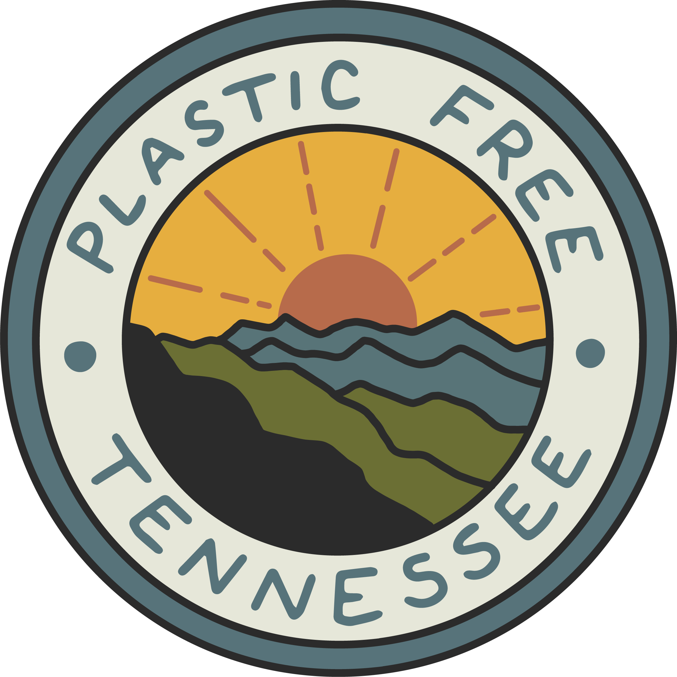 Plastic Free Tennessee logo design by logo designer Made By Lisa Marie for your inspiration and for the worlds largest logo competition