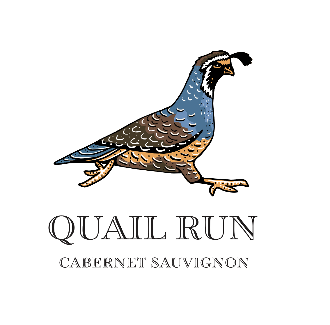 Quail Run full logo logo design by logo designer Made By Lisa Marie for your inspiration and for the worlds largest logo competition