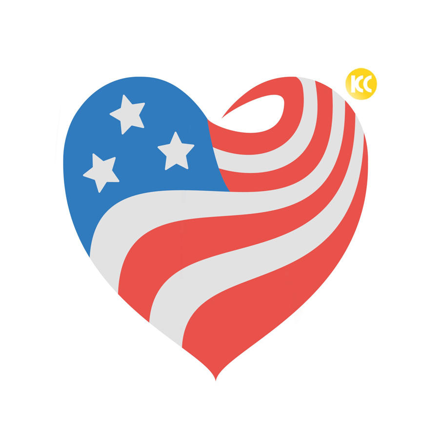 American Heart logo design by logo designer Kind Corp for your inspiration and for the worlds largest logo competition
